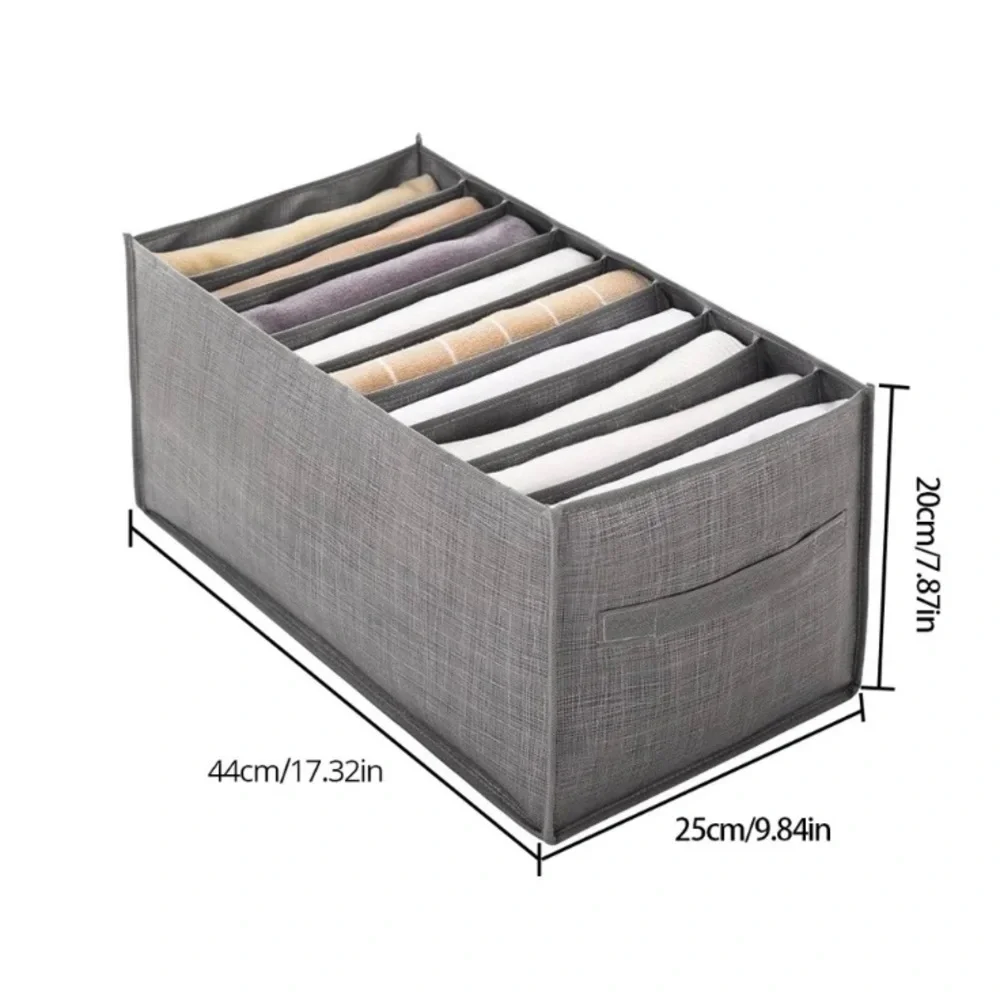 2 grey 9 grid durable storage box